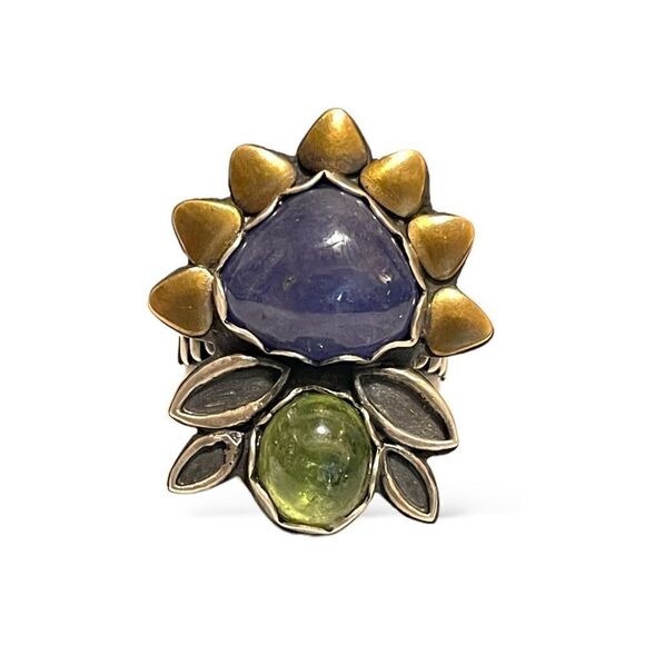 Custom Made Sterling Silver Art Deco Statement Ring (Adjustable) - Picture 8 of 8